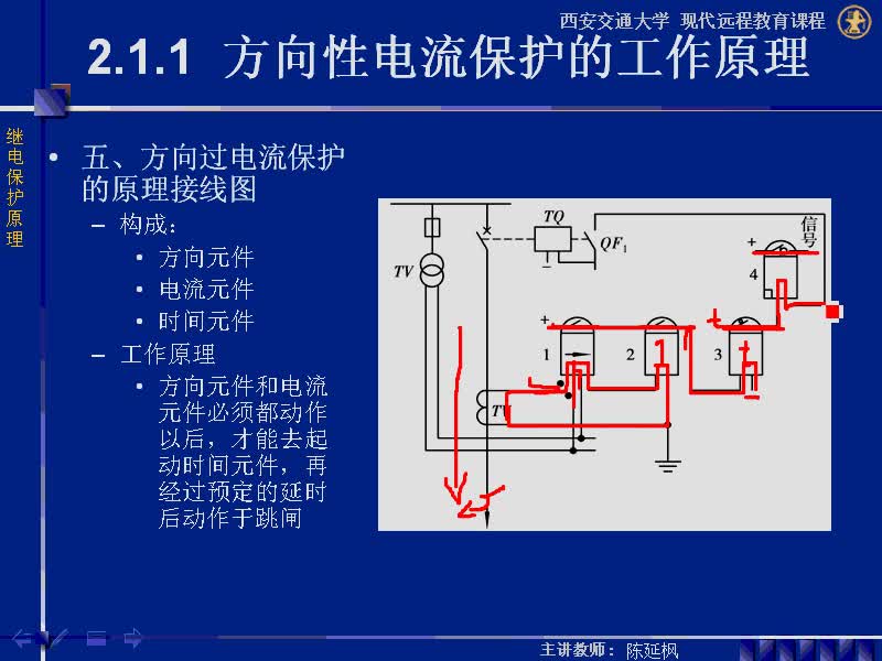 #硬声创作季 #电力系统 继电保护原理-02.02.01电网相间短路的方向性电流保护-4