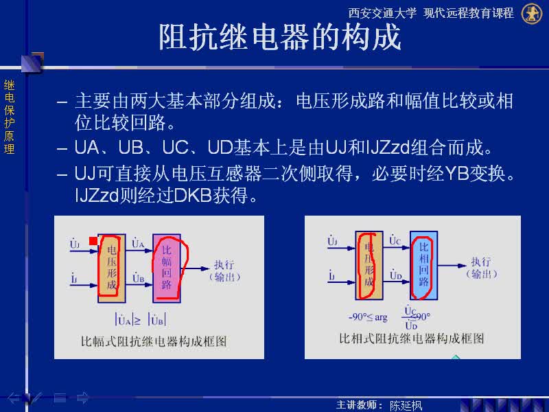#硬声创作季 #电力系统 继电保护原理-03.02.03阻抗继电器交流回路原理接线-2