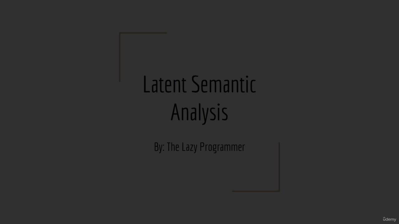 #硬聲創作季  機器學習 自然語言處理：12-3. LSA  LSI Applying SVD to NLP