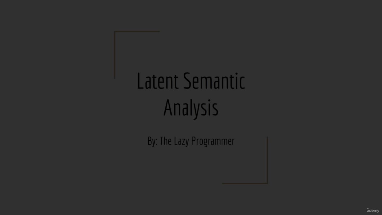 #硬聲創(chuàng)作季  機器學(xué)習(xí) 自然語言處理：12-4. Latent Semantic Analysis  Lat