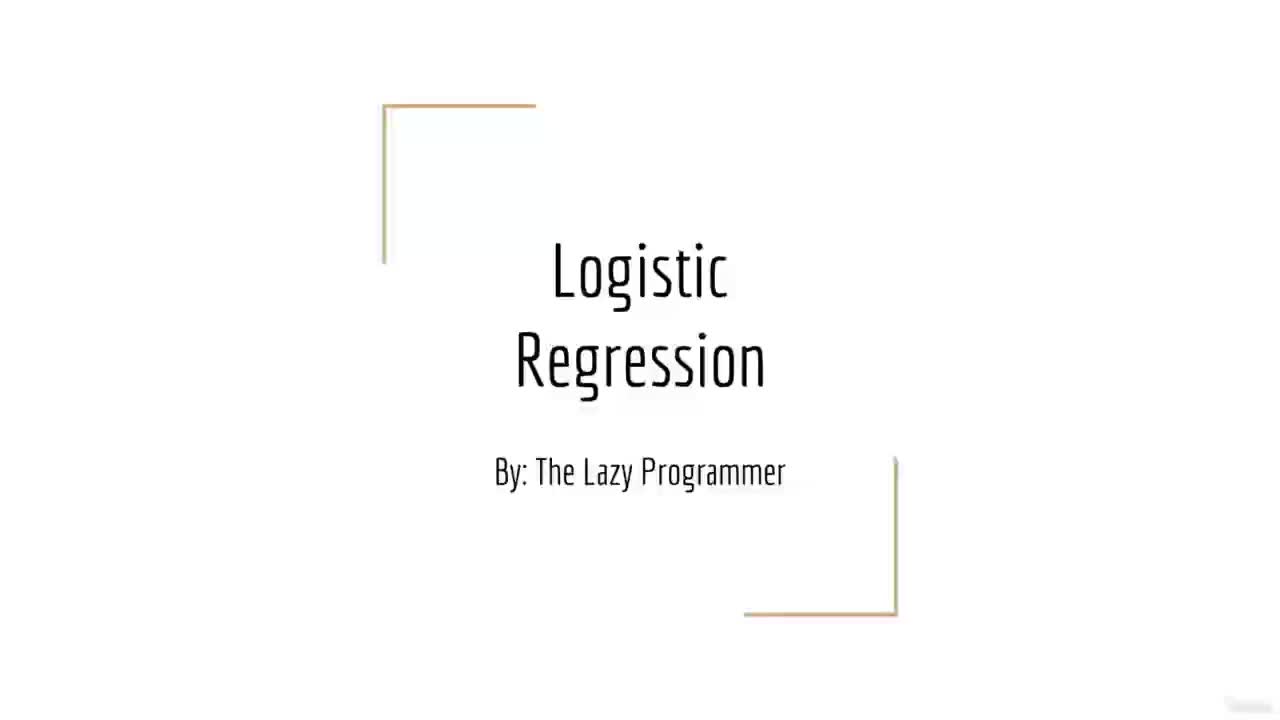 #硬聲創作季  機器學習 自然語言處理：9-2. Logistic Regression Intuition 