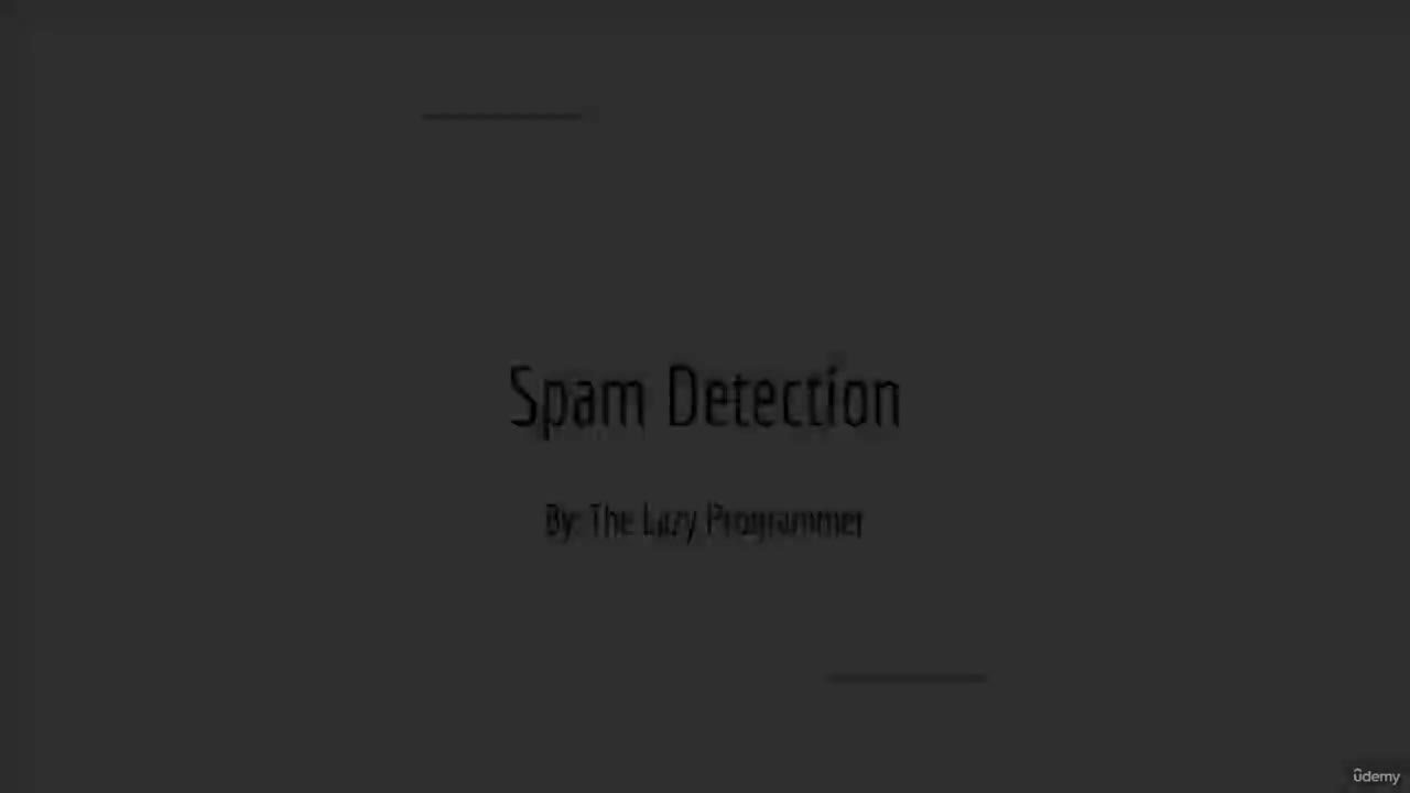 #硬聲創(chuàng)作季  機(jī)器學(xué)習(xí) 自然語(yǔ)言處理：8-3. Spam Detection - Exercise Prom