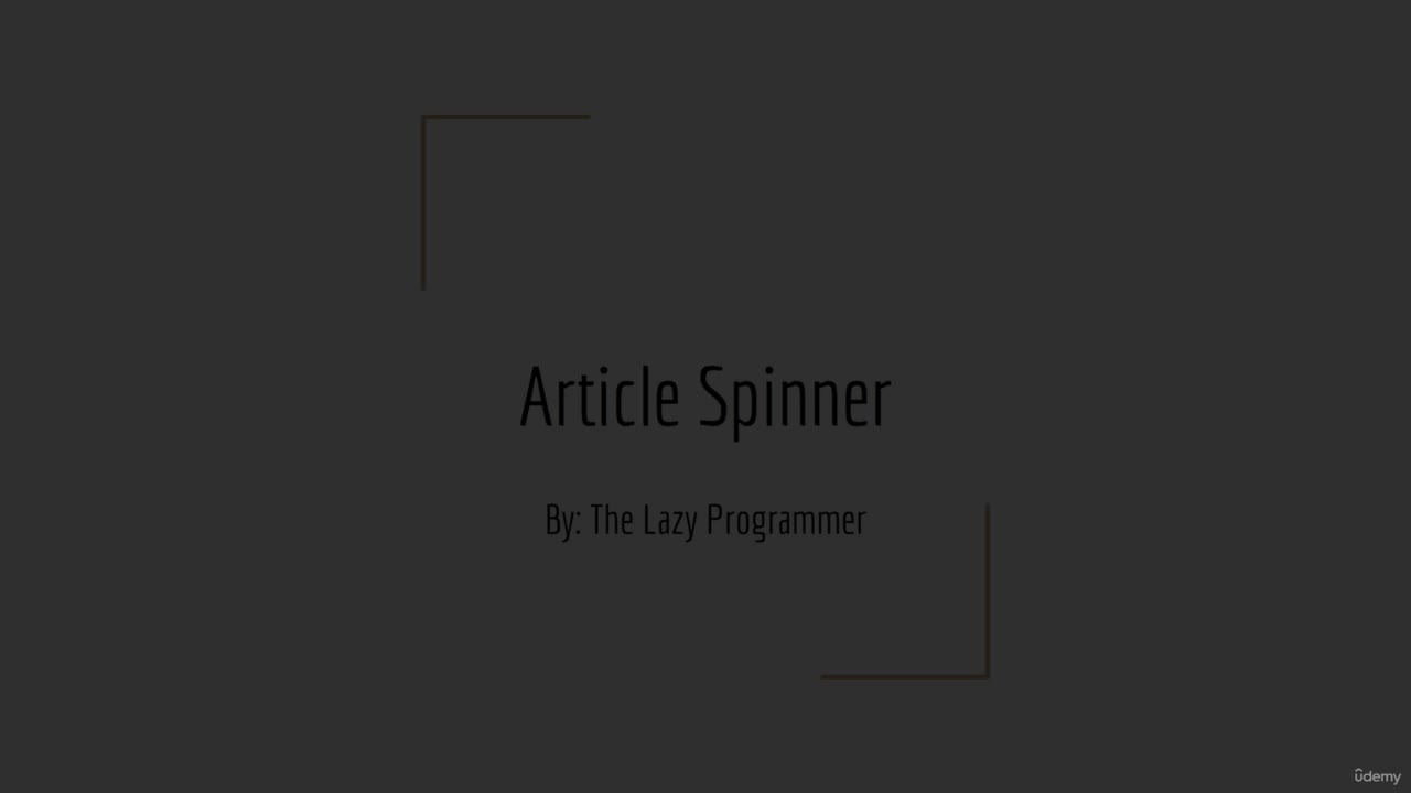 #硬声创作季  机器学习 自然语言处理：5-5. Article Spinner in Python (pt 