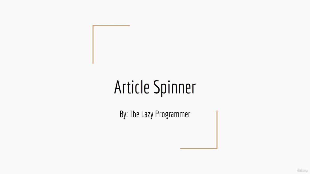 #硬声创作季  机器学习 自然语言处理：5-4. Article Spinner in Python (pt 