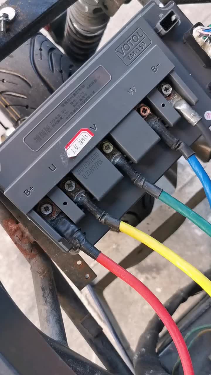 視頻講解490帶5000瓦片調試教程，鉛酸電池130，鋰電150#藍德控制器#全順電機 