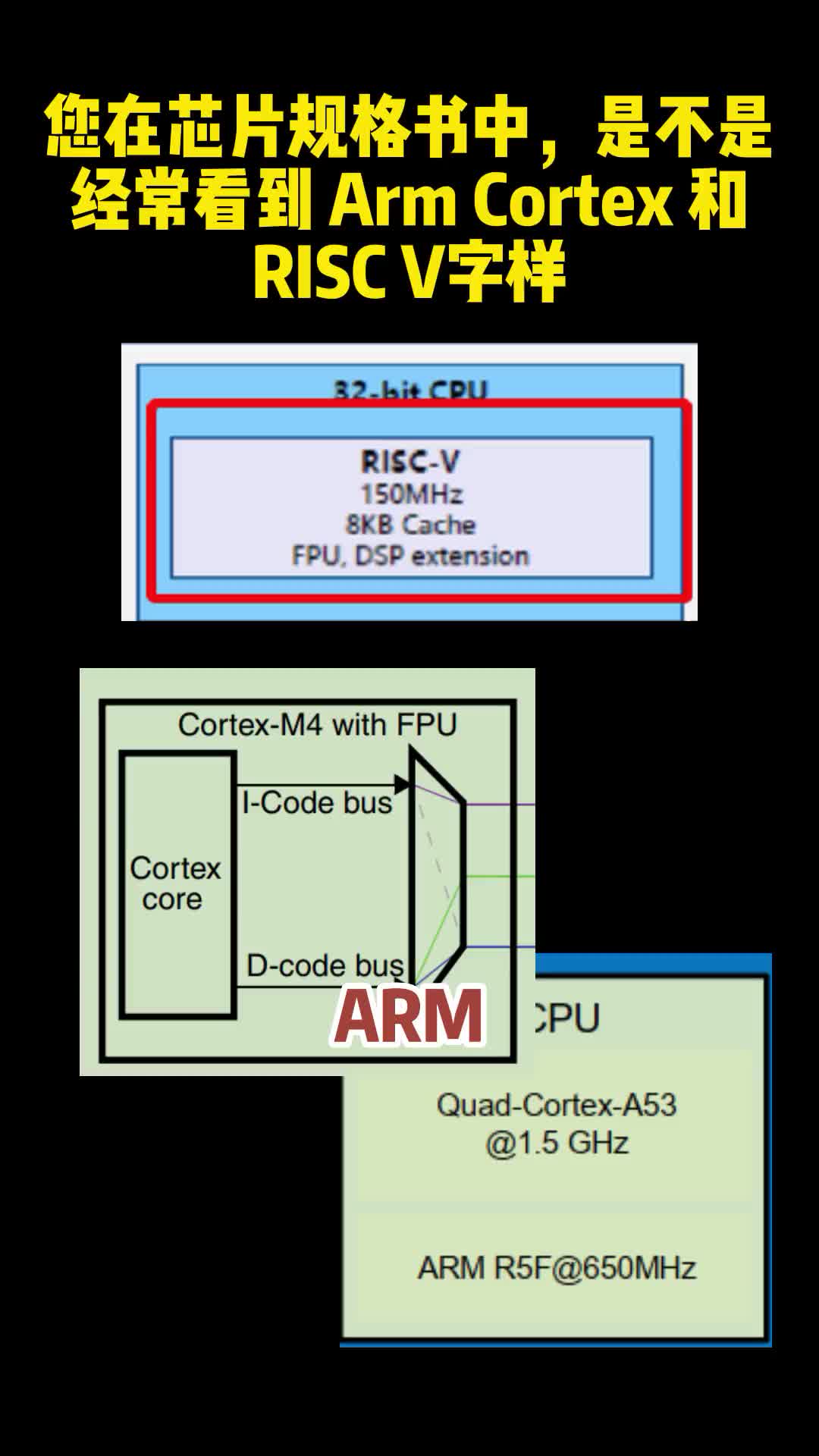 RISC-V架構和ARM架構#從入門到精通，一起講透元器件！ #嵌入式開發 