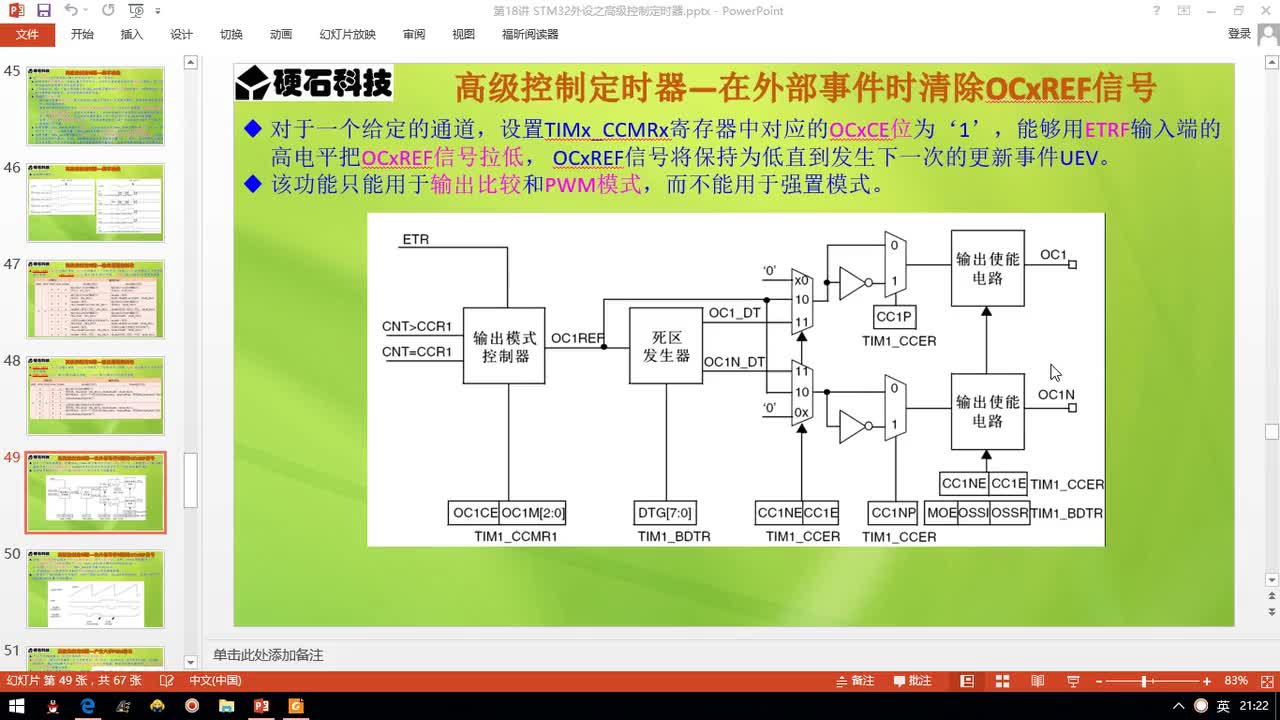 p75-第018章 STM32外設之高級控制定時器(第15節)_6步PWM輸出 #硬聲創作季 