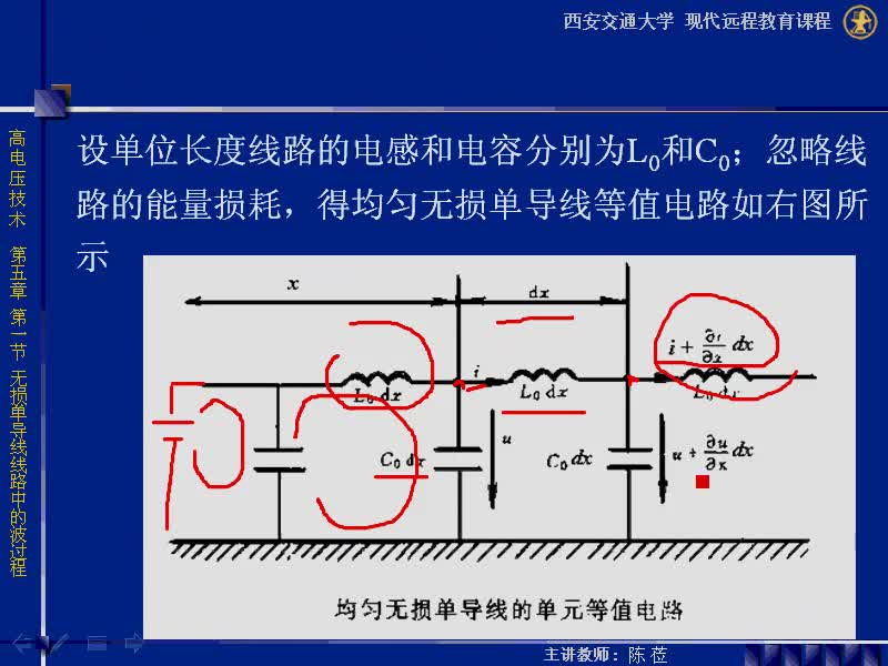 #硬声创作季 #高压 高电压技术-05.01 无损单导线线路中的波过程-2