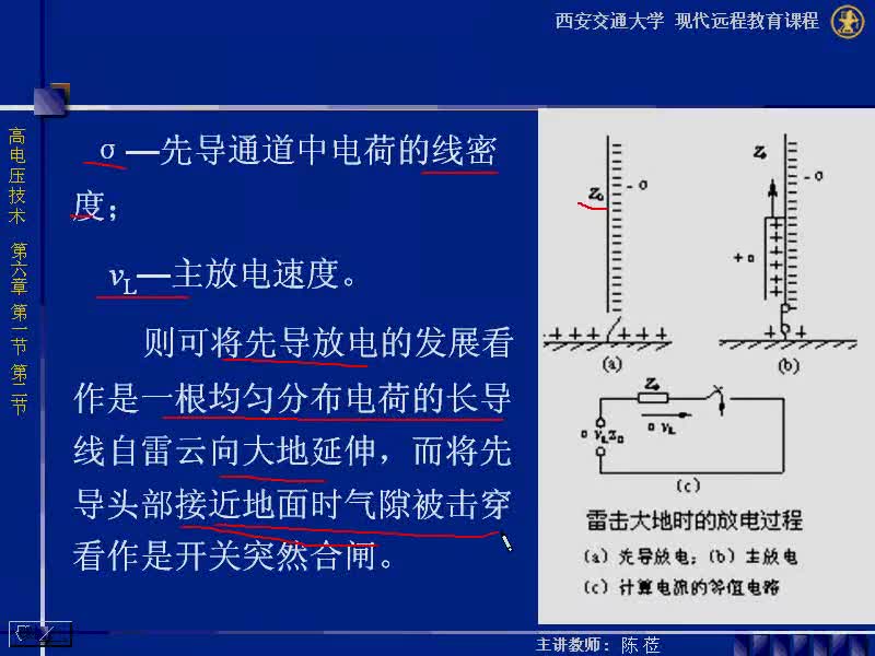 #硬声创作季 #高压 高电压技术-06.01 雷电的放电过程、雷电放电的计算模型和雷电参数-3