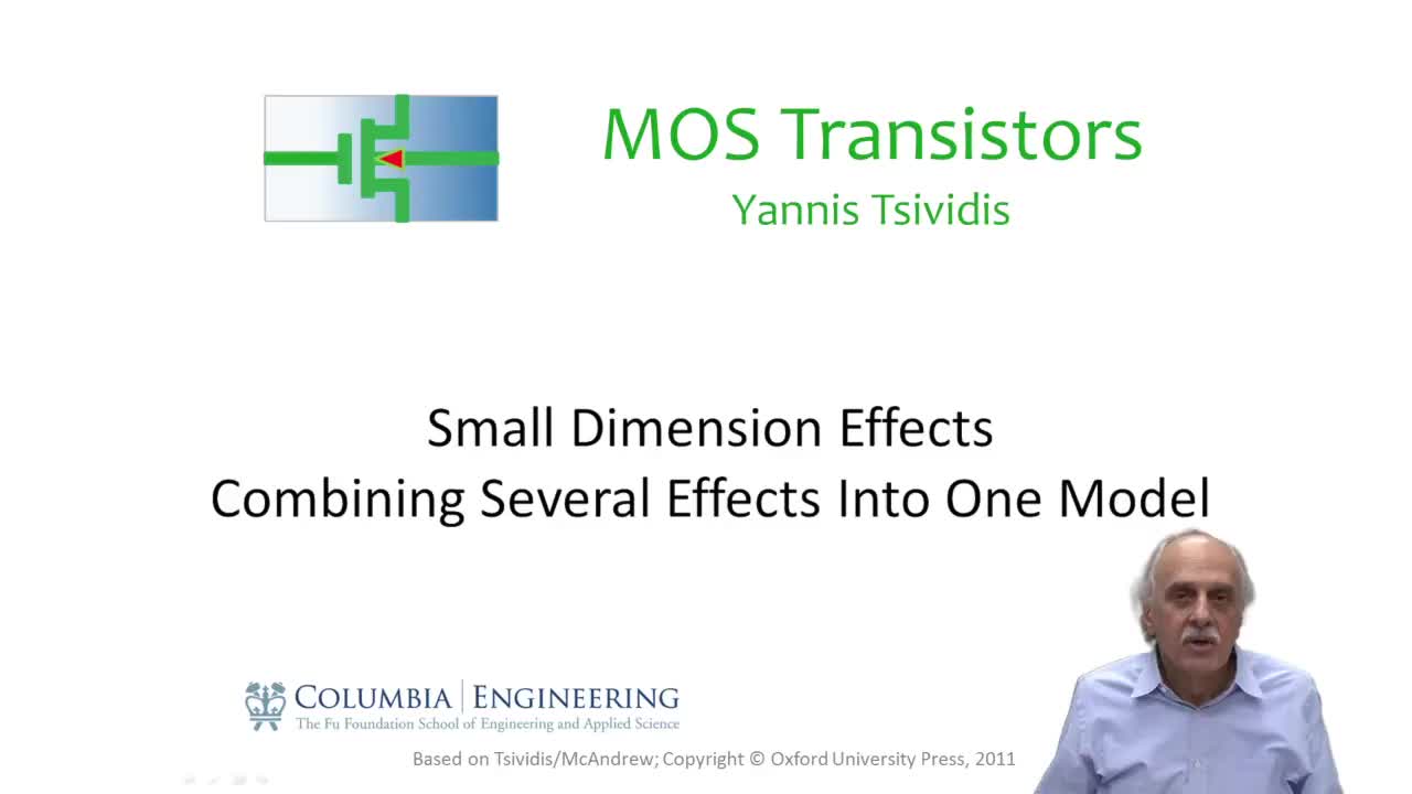 #MOS晶体管  小尺寸效应–将多个效应组合成一个模型