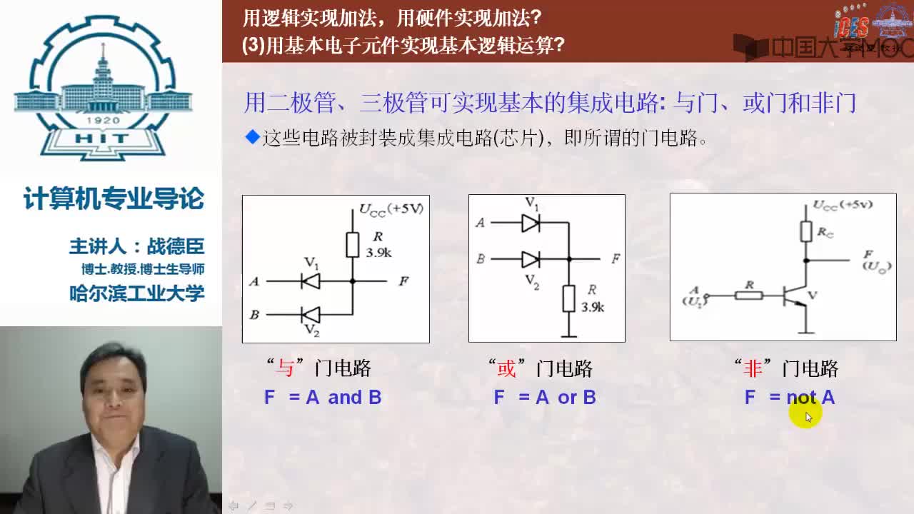 #硬聲創作季  計算機專業導論：[2]--205-用邏輯用硬件實現加法-下