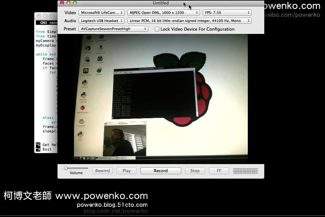 #硬声创作季  树莓派教程：14-3_RaspberryPi_USBWebCam_3_Face_D