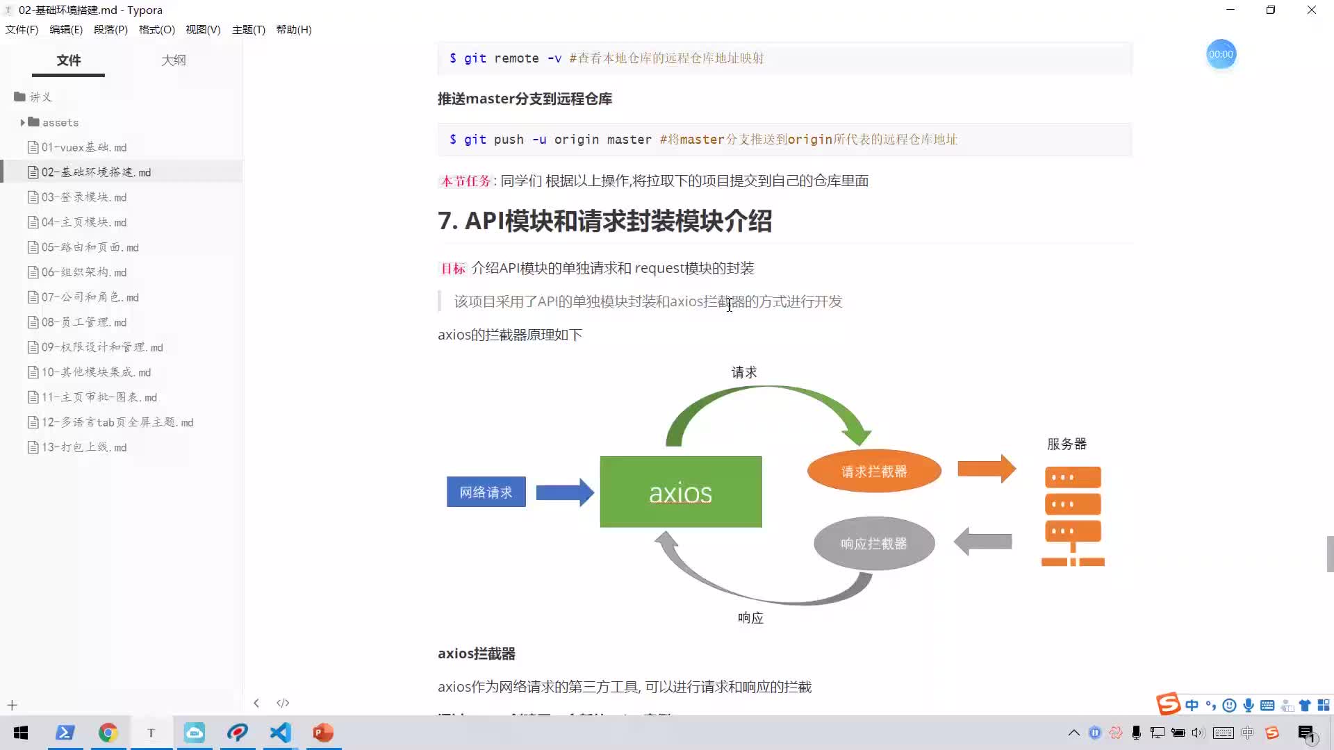 #硬声创作季  全栈项目首套HR-saas项目管理实战课程：7.1Axios的拦截器介绍