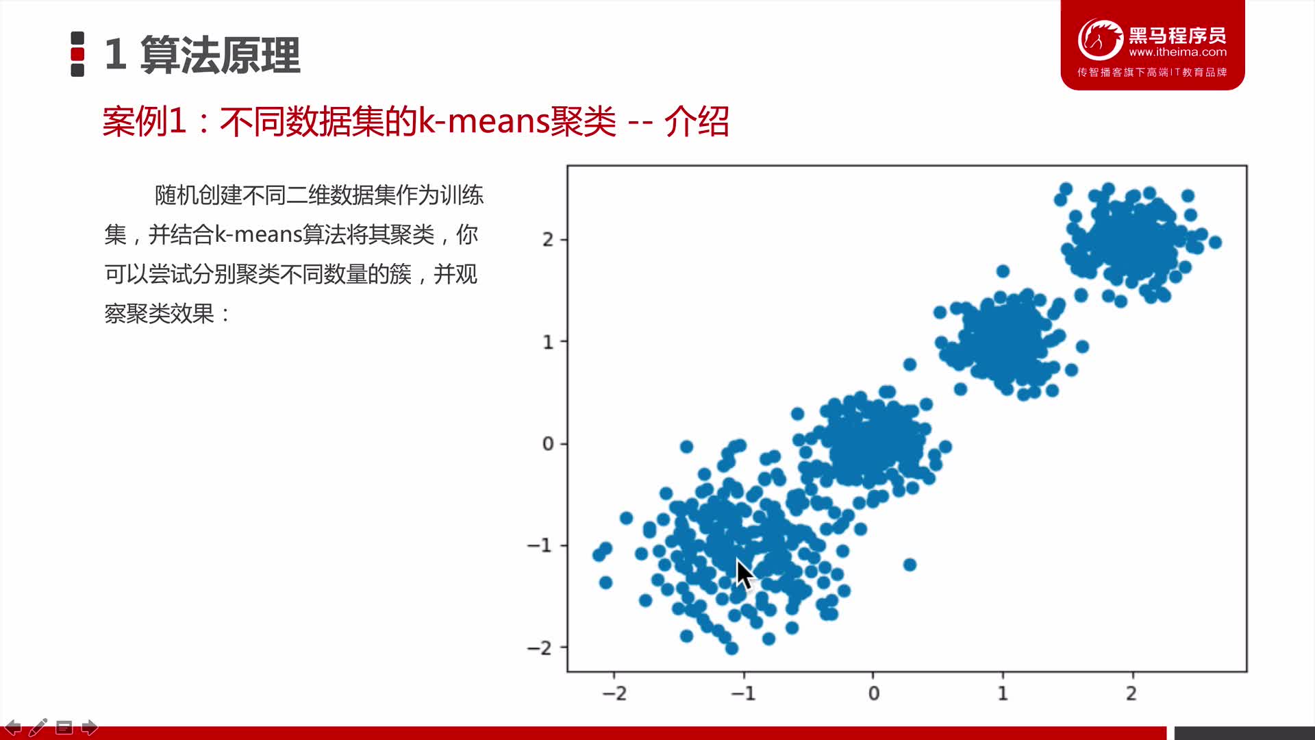 #硬声创作季  机器学习经典算法：01_06_聚类算法_算法原理_不同数据集的kmeans聚类_案例讲解
