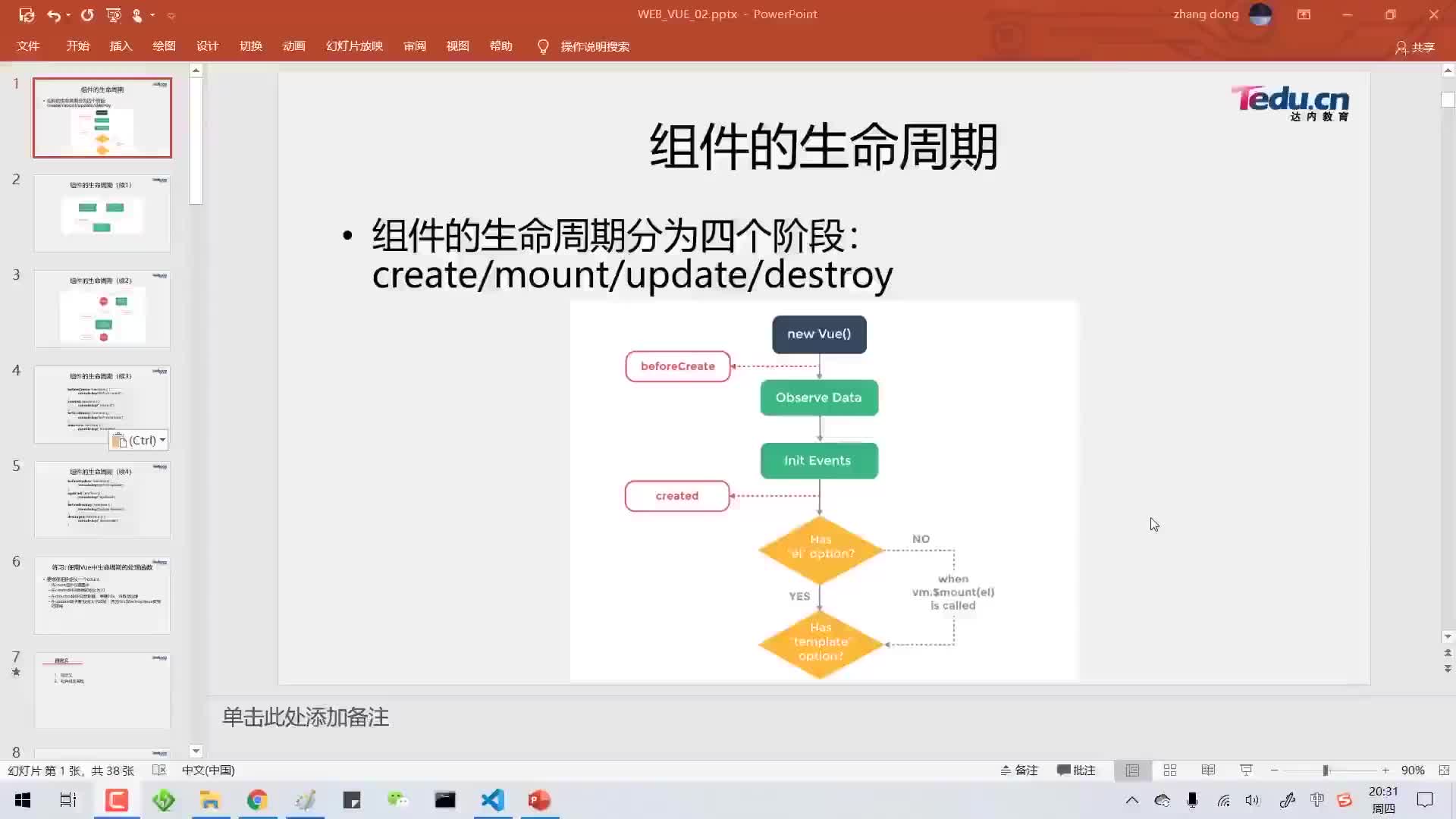 #硬聲創(chuàng)作季  VUE框架精講：11-組件生命周期-01