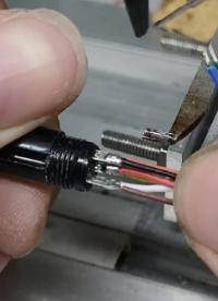 航插焊接操作简单！#航空插头焊线#半自动焊锡机#焊锡机 #硬声创作季 