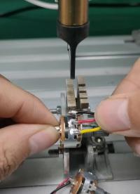 旋钮开关焊线,给不会焊锡的一个机会！#自动焊锡机#开关焊锡机#后焊插件焊锡机 #硬声创作季 