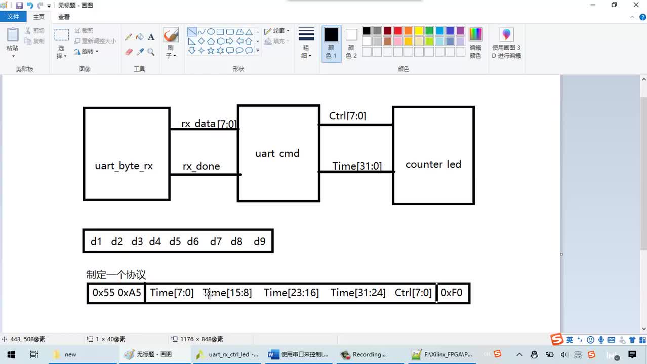 #硬声创作季 #FPGA Xilinx入门-13 串口接收模块的项目应用案例-2