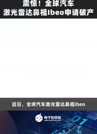 震驚！全球汽車激光鼻祖Ibeo申請破產(chǎn)
