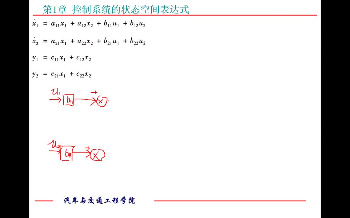 #硬声创作季 #自动控制技术 现代控制理论-01.02 状态变量及状态空间表达式的模拟结构图-3