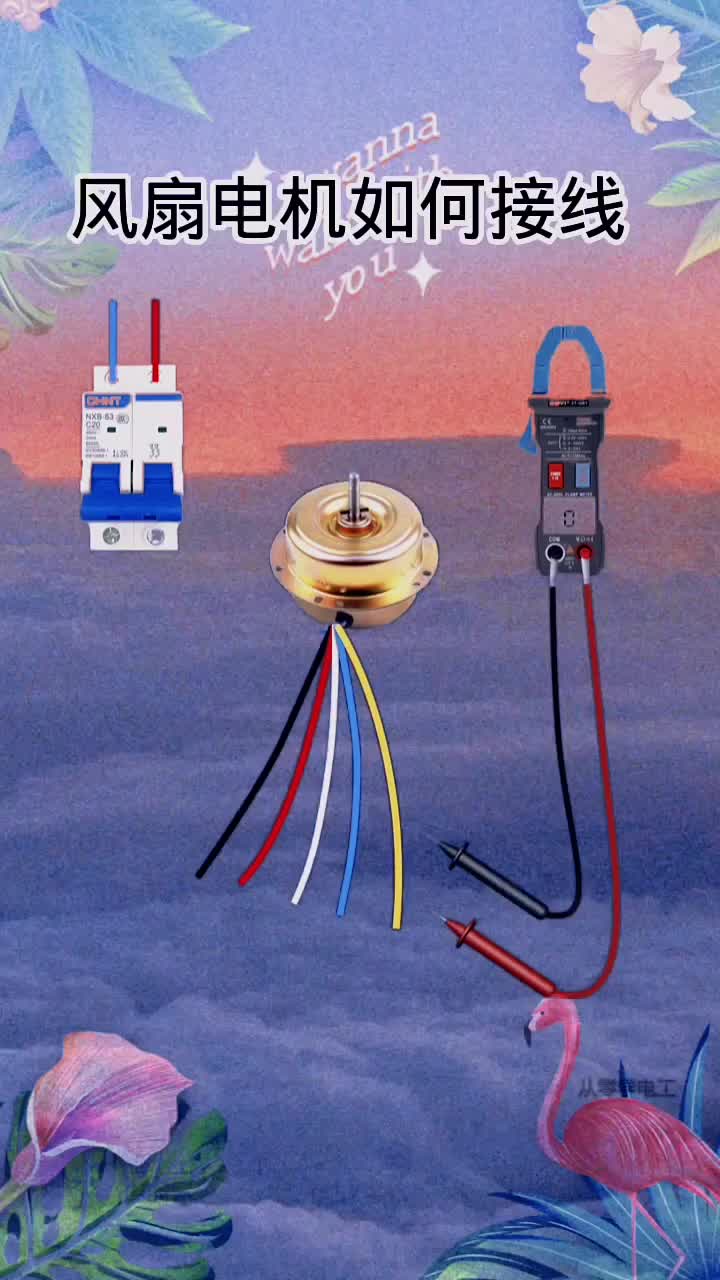 風(fēng)扇電機(jī)如何接線#電工知識#零基礎(chǔ)學(xué)電工#安全用電@從零學(xué)電工#硬聲創(chuàng)作季 