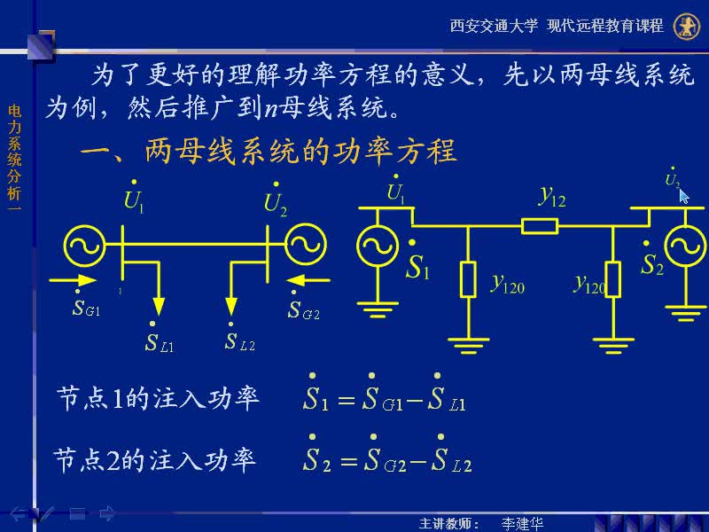 #硬声创作季 #电力 电力系统稳态分析-34-4.2潮流计算的节点功率方程-4