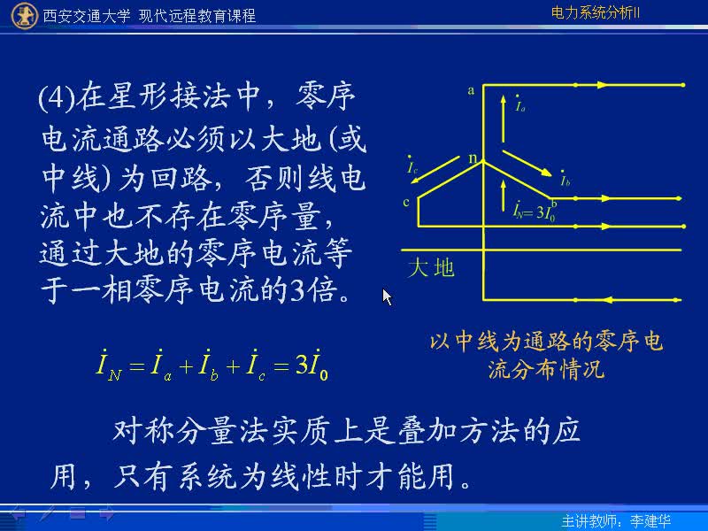 #硬声创作季 #电力 电力系统暂态分析-27-4.2对称分量法在不对称故障分析中的应用-4