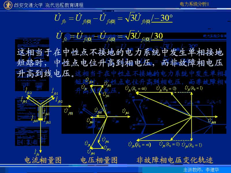#硬声创作季 #电力 电力系统暂态分析-38-5.1不对称短路故障情况下短路点的电流和电压-1
