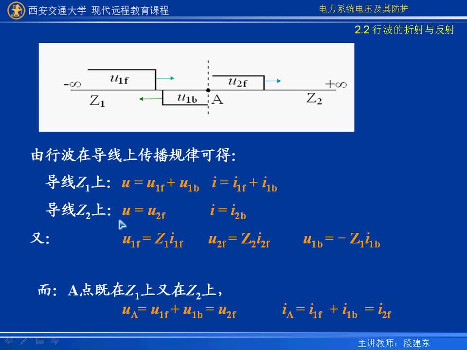 #硬聲創(chuàng)作季 #電力 電力系統電壓及防護-03-2.2行波的折射與反射-2