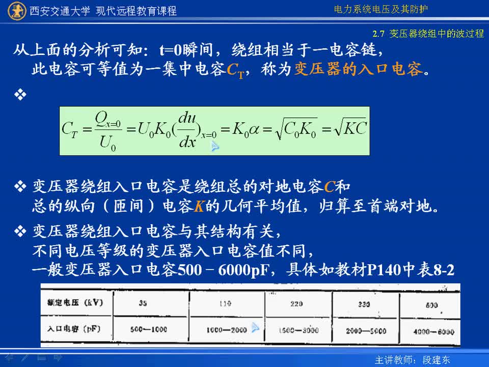 #硬聲創(chuàng)作季 #電力 電力系統(tǒng)電壓及防護-07-2.7變壓器繞組中的波過程-4