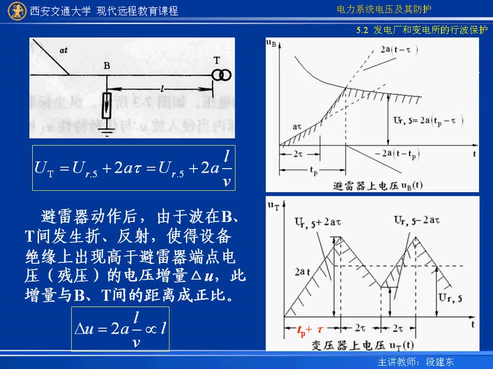 #硬聲創(chuàng)作季 #電力 電力系統(tǒng)電壓及防護(hù)-20-5.2發(fā)電廠和變電所的行波保護(hù)-4