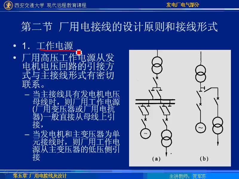 #硬聲創(chuàng)作季 #電力 發(fā)電廠電氣部分-27-5.2廠用電接線的設(shè)計原則和接線形式-3