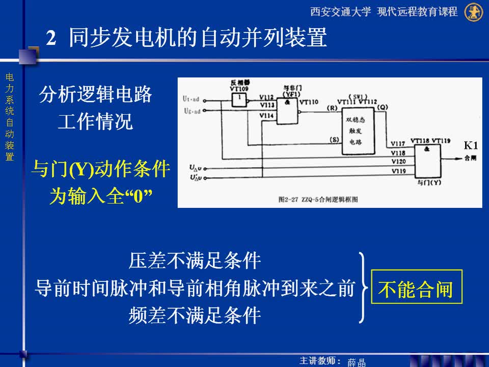 #硬聲創(chuàng)作季 #電力 電力系統(tǒng)自動裝置-05-2.6ZZQ-5自動準同步裝置1-3