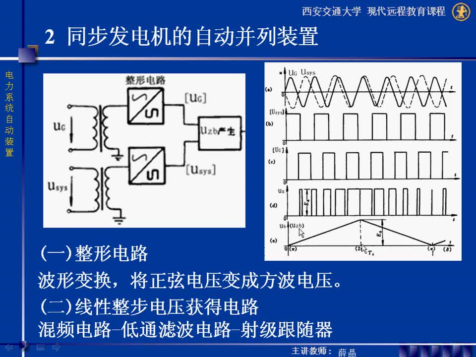 #硬聲創(chuàng)作季 #電力 電力系統(tǒng)自動裝置-05-2.6ZZQ-5自動準同步裝置1-2