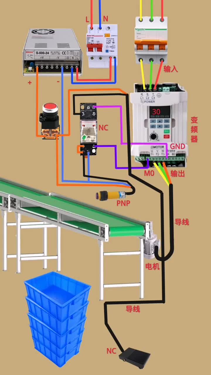 手腳共同控制#創(chuàng)作靈感#電工知識(shí)#電工接線#硬聲創(chuàng)作季 