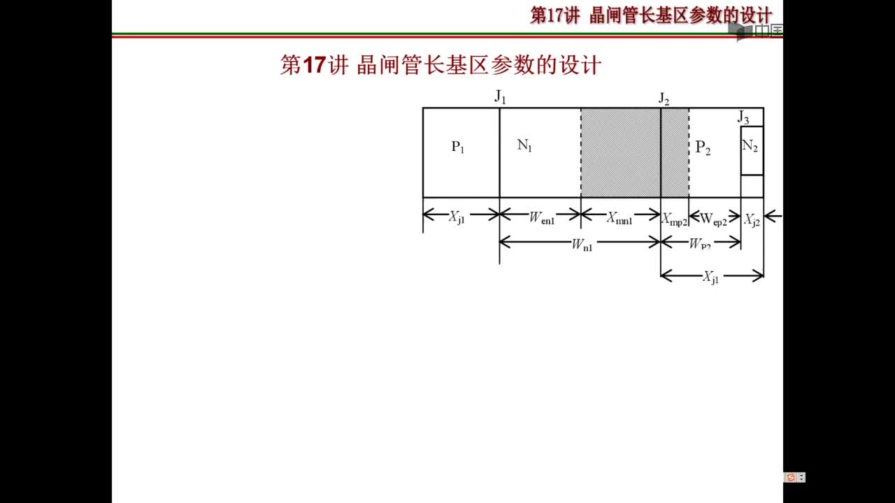 #硬声创作季 #半导体元器件 功率半导体器件-17-晶闸管长基区参数设计-1