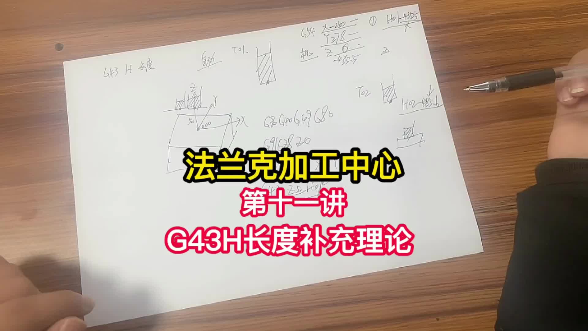#硬聲創作季  數控加工教程：操機-G43 H 長度補充理論詳解《法蘭克加工中心》（11）