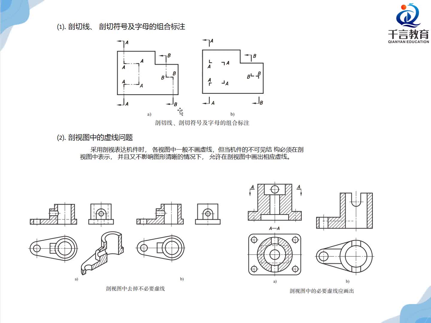 #硬聲創作季  數控加工--UG編程：第16課：UG制圖-剖視圖符號與虛線的問題解析