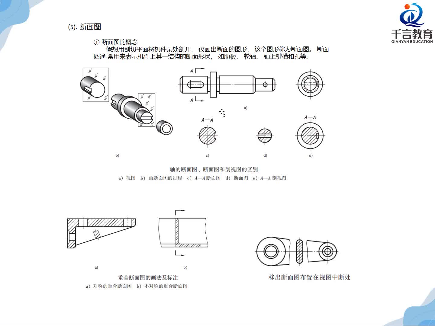 #硬聲創作季  數控加工--UG編程：第21課：UG制圖-斷面圖與簡化畫法的詳解