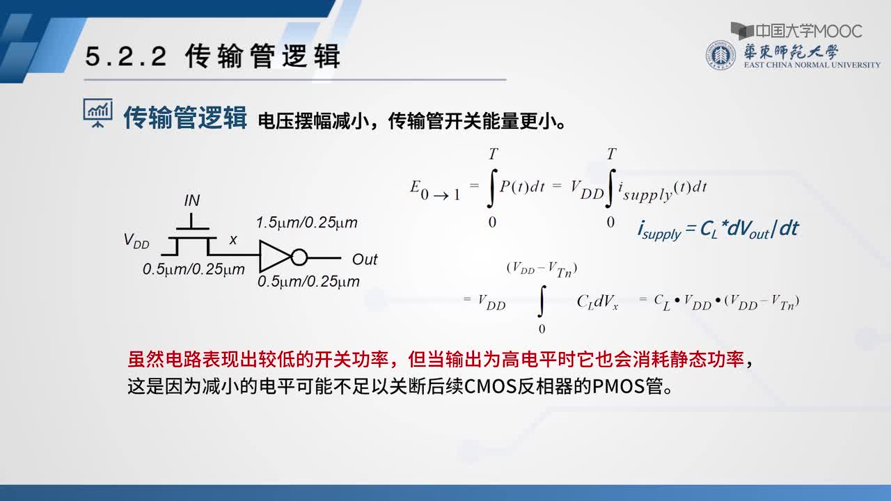 #硬声创作季 #数字集成电路 数字集成电路设计-5.2.2 传输管逻辑-2