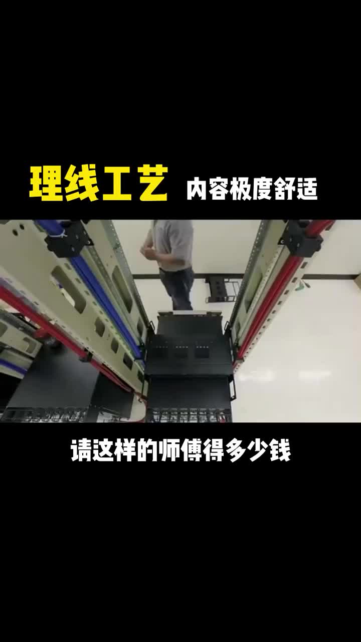 老鐵們說(shuō)說(shuō)，請(qǐng)這樣的師傅得多少錢？#理線 #機(jī)房 #這次賺大了#硬聲創(chuàng)作季 