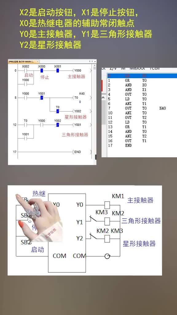 電動機星三角PLC程序案例分析#三菱plc從入門到精通 #硬聲創(chuàng)作季 