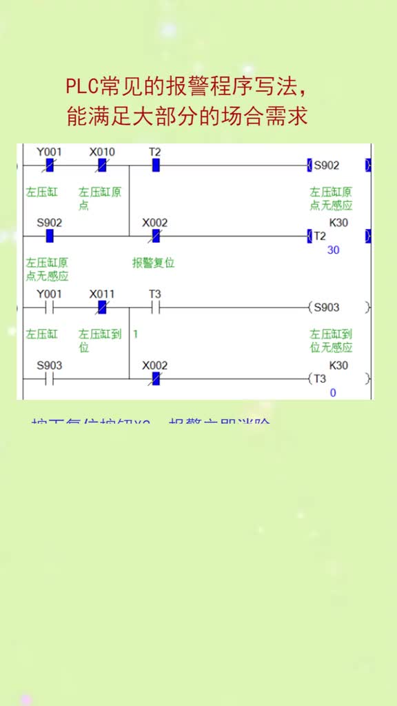 三菱PLC報警程序的常用寫法，能滿足大部分的場合需求#硬聲創(chuàng)作季 