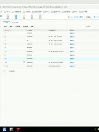 交换,VLAN,网页