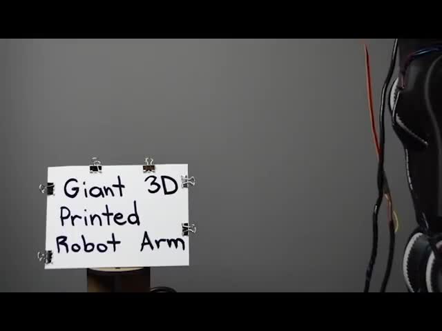 #硬声创作季  【全球优秀机器人开源项目系列】巨型3D打印机械臂！！！
