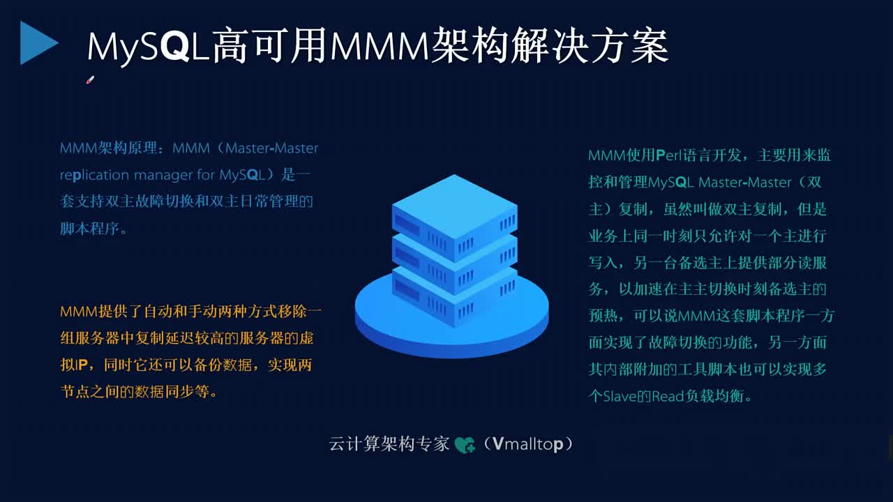 Mysql数据库架构：第十五节 Mysql高可用MMM架构解决方案 #大数据 #数据库 #my#硬声创作季 