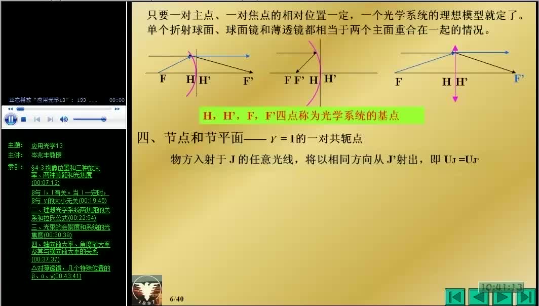 #硬声创作季 #光学 应用光学-13 理想光学系统2-1