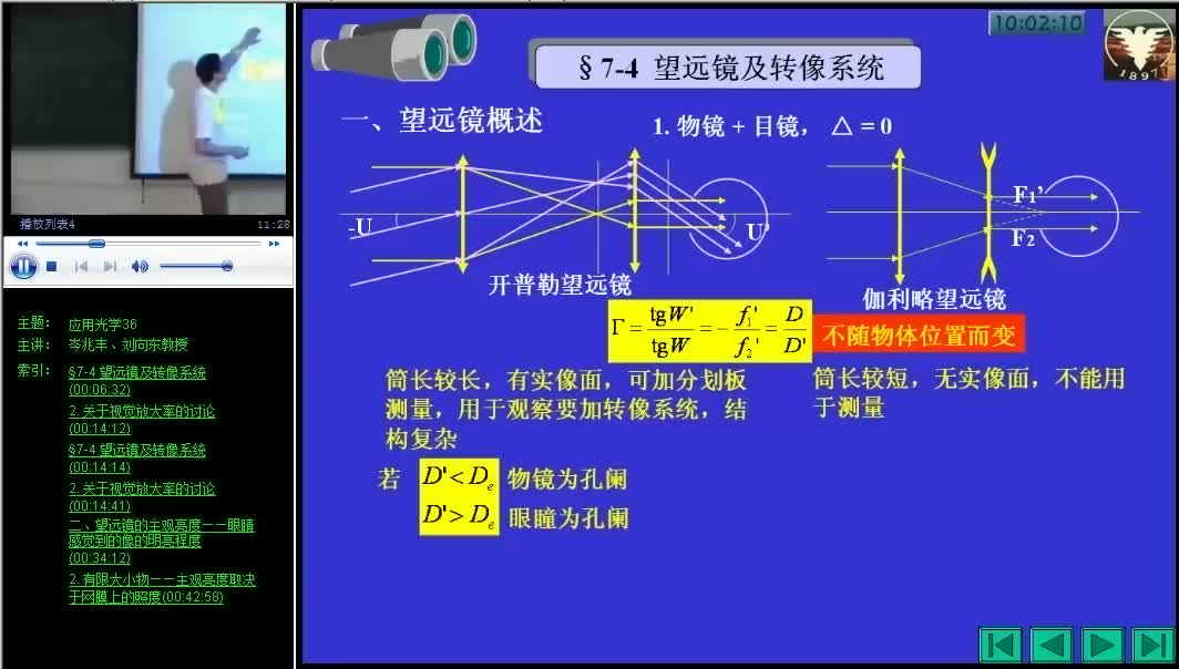 #硬声创作季 #光学 应用光学-36 典型光学系统6-2