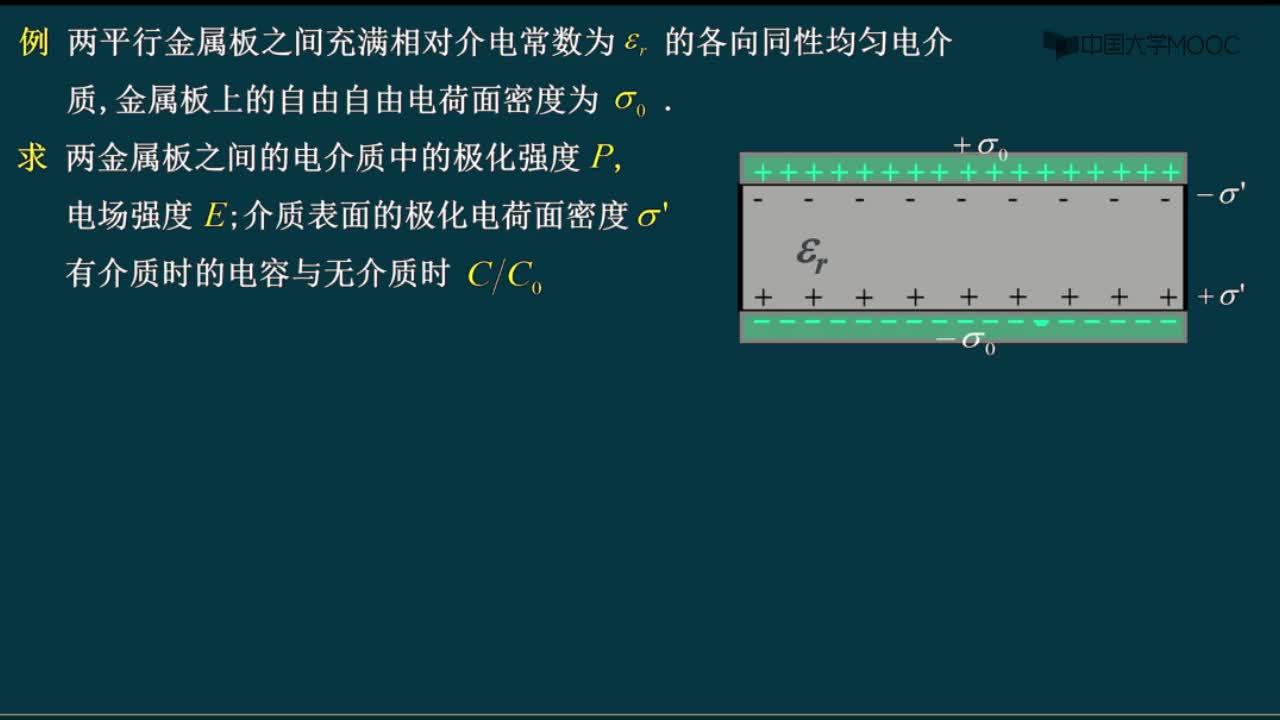 #硬声创作季  05-例1 平板电容器中介质的极化强度