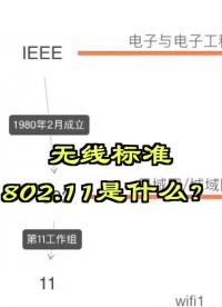 無線標(biāo)準(zhǔn)802.11是什么？#網(wǎng)絡(luò)工程師#無線?#硬聲創(chuàng)作季 